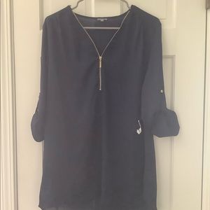 Charlotte Russe Navy Blouse New with Tags